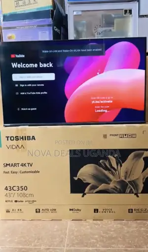 Toshiba 43" Smart TV Vidaa LED HDMi USB