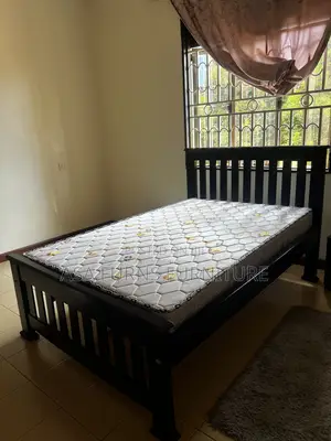 4x6 Wooden Bed Frame - Black