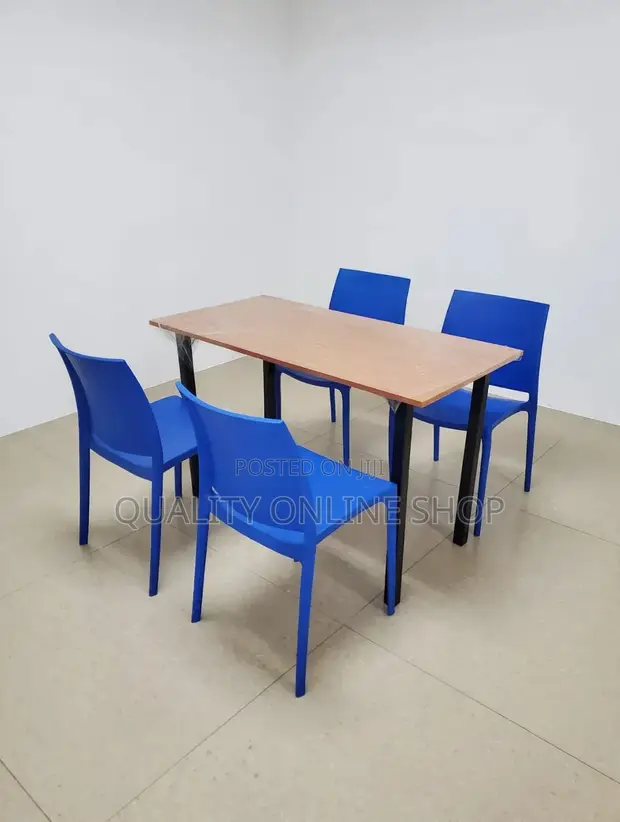 4 Seater Foldable Dining Table for Restaurant/Home/Office - 1