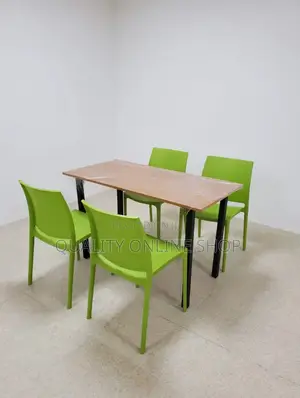 Wooden Foldable Table and Chairs Set for Dining/Office