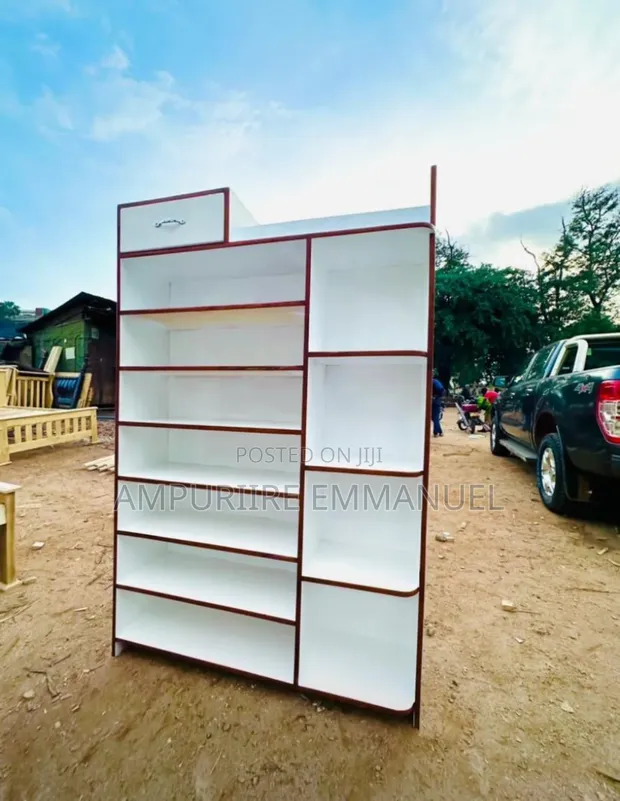 White Shoe and Bag Rack - 1
