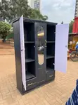 Gray and Black Wardrobe - 3 Doors - 2