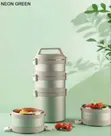 Stackable Insulated Multi-Tier Lunch Container / Bento Box - 2