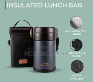 Home Puff Insulated Stackable Food Jar Set with Carrier (2.3L)