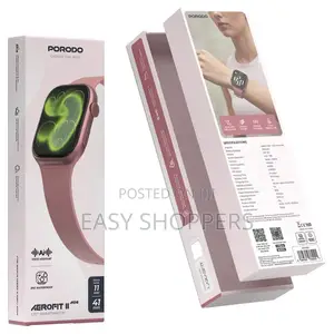 Porodo Aerofit II Mini Smartwatch 1.75-Inch Display