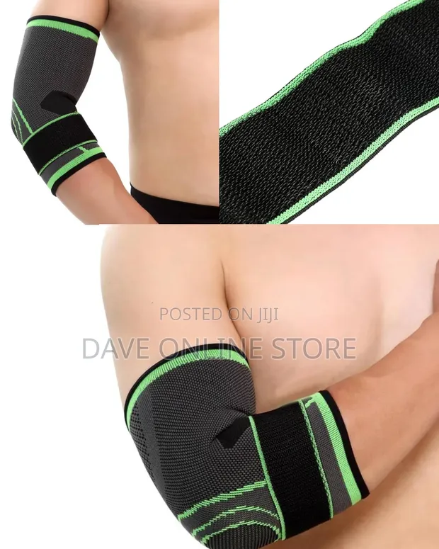 Compression Elbow Sleeve with Adjustable Strap - 1