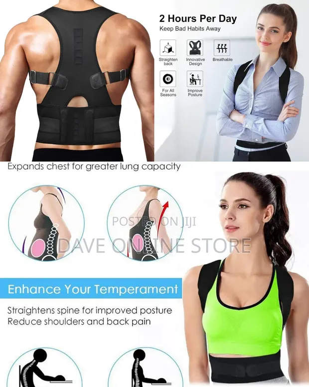 Magnetic Thoracic Back Brace and Posture Corrector - 1