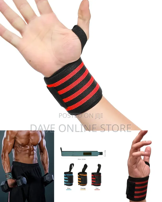 Heavy-Duty Gym Wrist Wraps (Pair) - 1