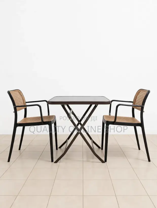 2 Seater Foldable Dining Table and Chairs Set - 1