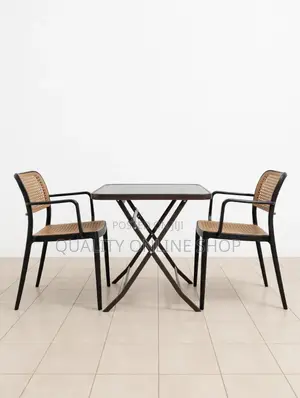 2 Seater Foldable Dining Table and Chairs Set