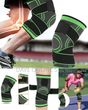 Professional Compression Knee Support Sleeve with Adjustable Straps