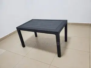 Black Rattan Plastic Dining Table