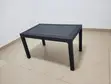 Black Rattan Plastic Dining Table - 1
