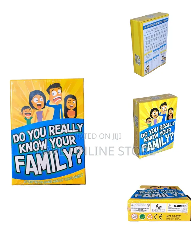 "Do You Really Know Your Family?" Card and Trivia Game - 1