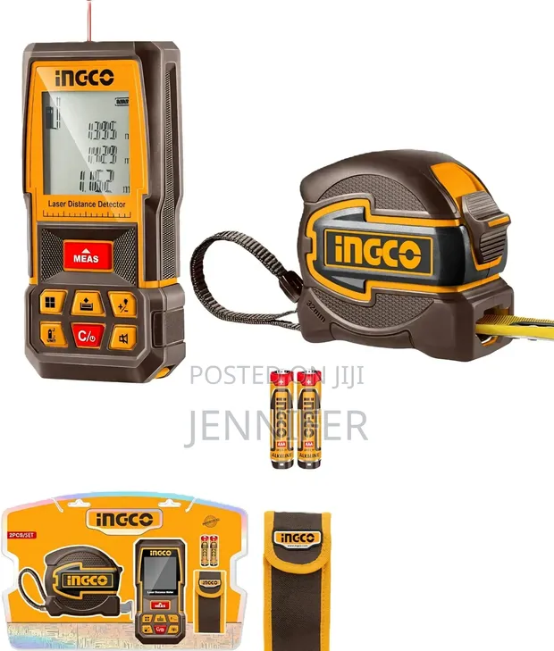 INGCO Laser Distance Detector Combo Kit (70m) - 1