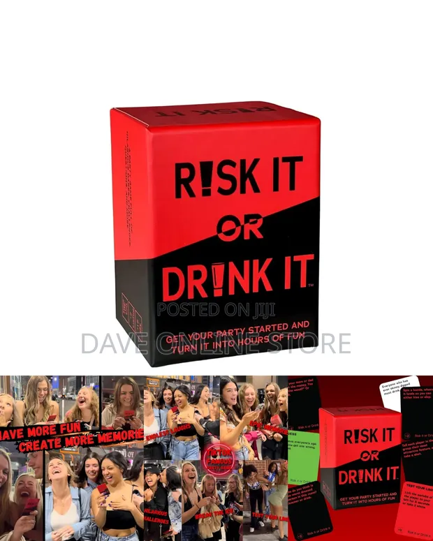 Risk It or Drink It Card Game - 1