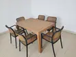Rectangular Plastic Dining Table and 6 Chairs - 1