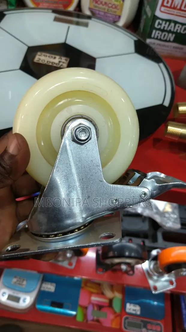 4pcs 100mm Heavy-Duty Swivel Caster Wheels - 1
