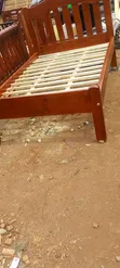 4x6 Brown Queen Bed Frame - 1