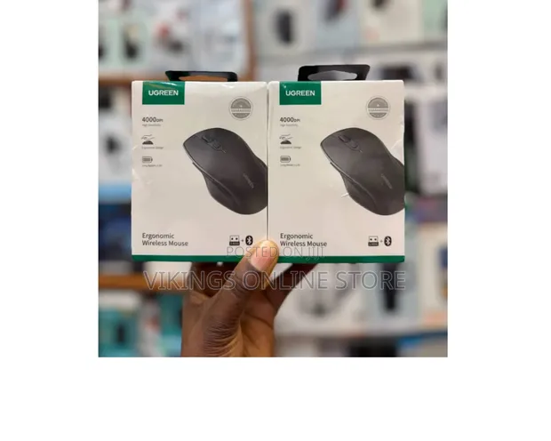 UGREEN Wireless Ergonomic Mouse with Bluetooth, 4000DPI - 1