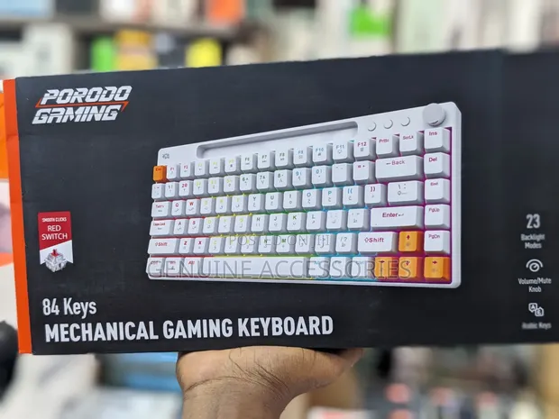 Porodo Wired Mechanical Keyboard 84 Keys - 1