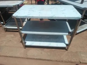 Stainless Steel Working Table with 3 Shelves