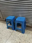 Blue Plastic Stool - 1