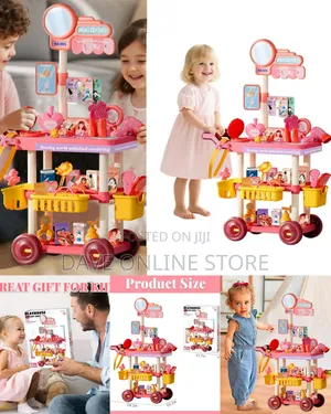 Playhouse Jewelry Cart - 68-Piece Pretend Play Set