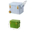 Heavy-Duty Rolling Cooler Box with Telescopic Handle - 2