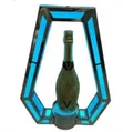 LED Illuminated Geometric Bottle Display Stand - Multicolor - 2
