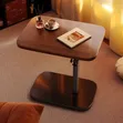 Adjustable Height Rolling Laptop Stand - Walnut Finish - 3