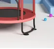 Kids Indoor Trampoline with Safety Enclosure & Rings - 3