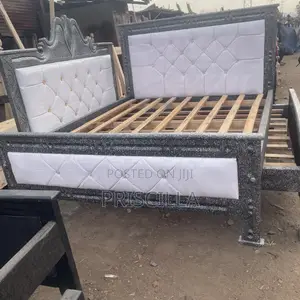 5x6 Silver Frame Bed