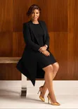 Women's Sleeveless Midi Dress with Matching Blazer - 3