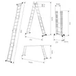 4x5 Multi-Purpose Aluminum Folding Ladder - 2