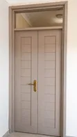 Brand New PVC Double Doors - Brown - 4
