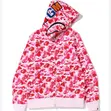 BAPE Shark Full Zip Hoodie Pink - 1