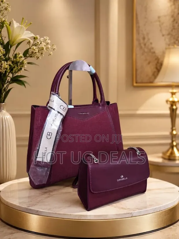Chrisbella Luxury 2-in-1 Classic Handbag Set - 1