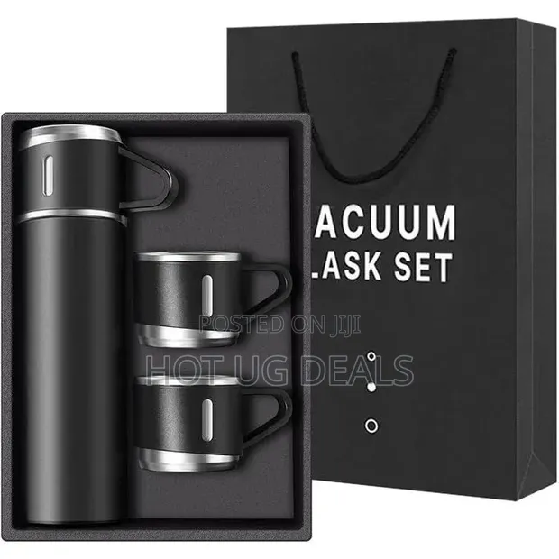 500ml Stainless Steel Vacuum Insulated Thermos Bottle with Cup - 1