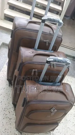 3-in-1 Leather Suitcase Set