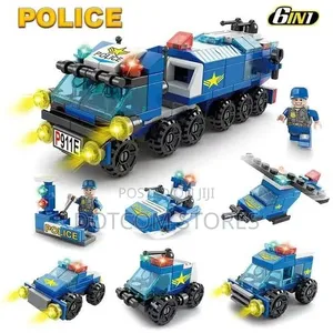 147pcs 6-in-1 Engineering Vehicle Building Blocks