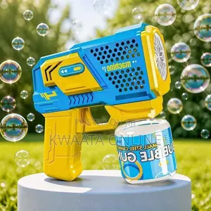 Kids Gatling Automatic Bubble Toy Gun with LED Lights