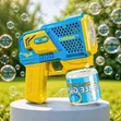 Kids Gatling Automatic Bubble Toy Gun with LED Lights - 1