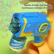 Kids Gatling Automatic Bubble Toy Gun with LED Lights - 2