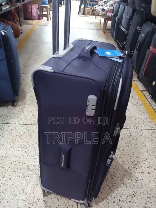 Deep-Blue KZNGS Fabric Travel Suitcase - 1