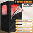 Portable Infrared Steam Sauna with Red Light Therapy - 3