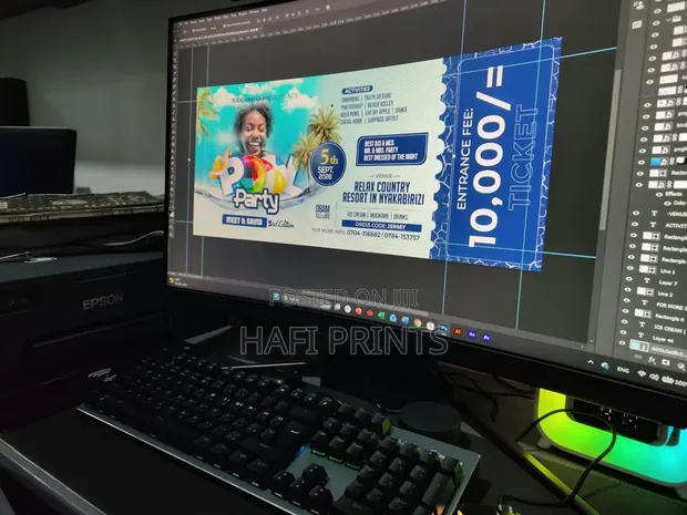 Event Flyers, Stickers, Posters, and Tickets Printing - 1