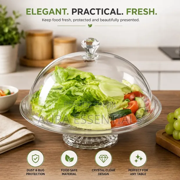 Clear Acrylic Dome Food Cover - 1
