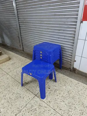 Plastic Coffee Table - Blue, Square