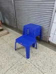 Plastic Coffee Table - Blue, Square - 2